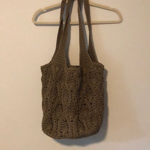 Knit Brown Purse